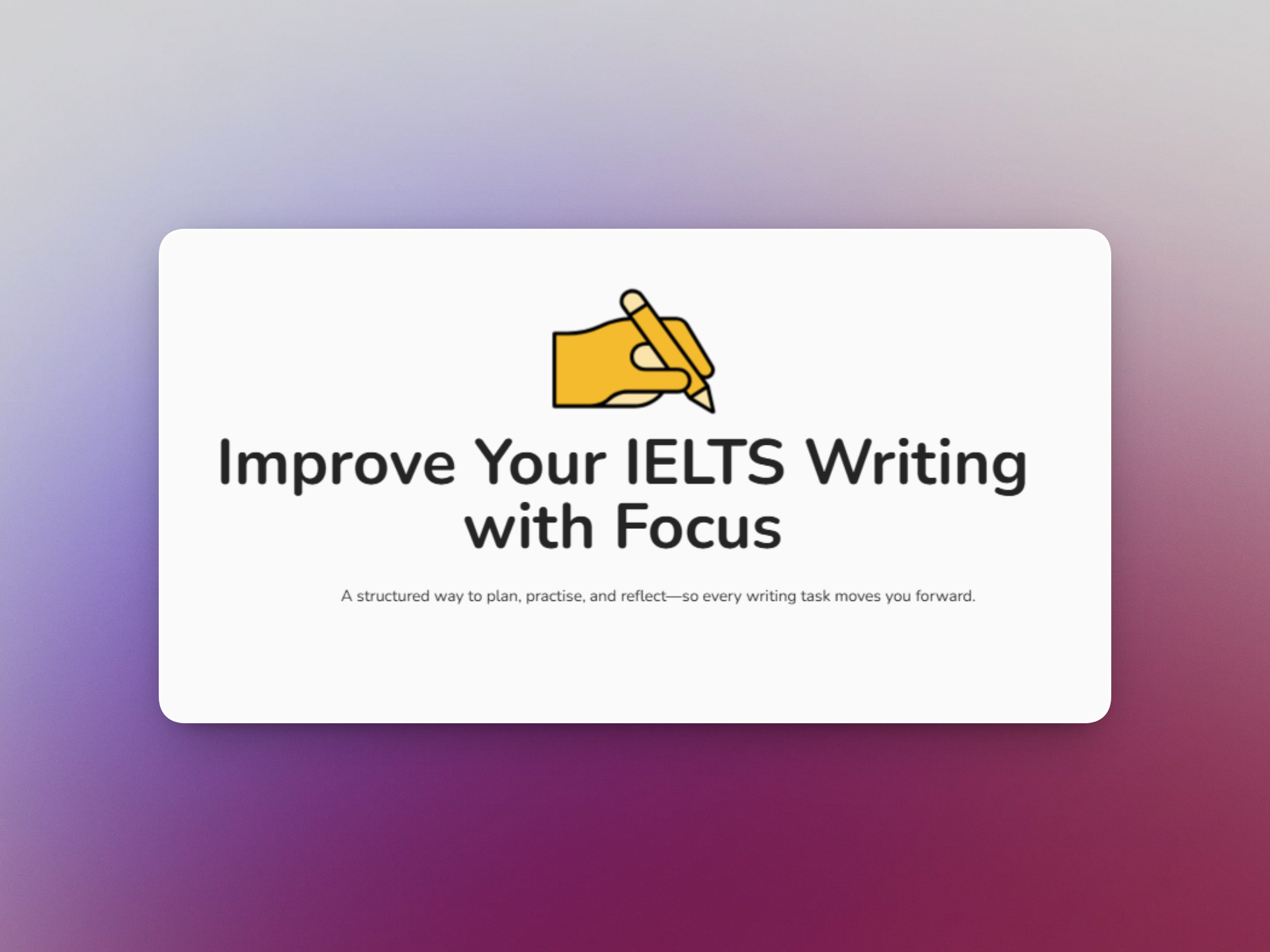 IELTS project cover