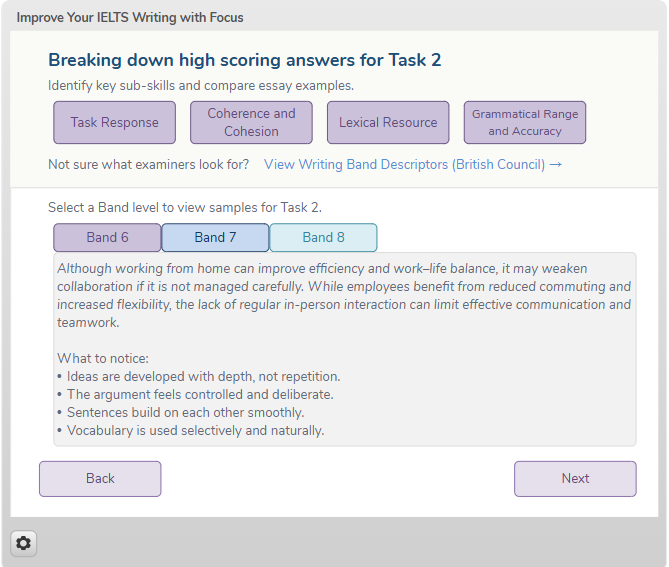 Storyline module screenshot 4